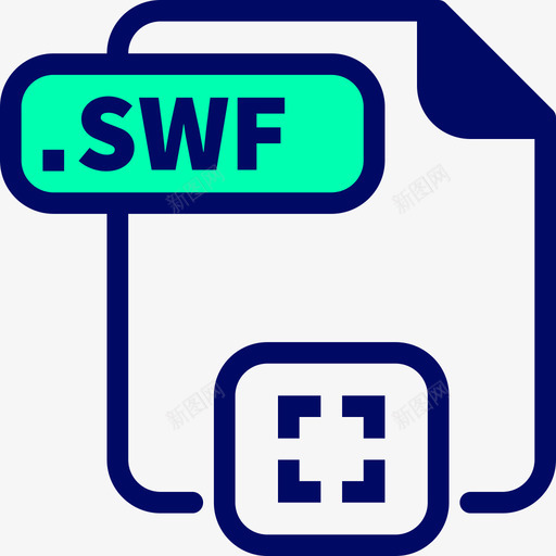 Swf24号文件绿色阴影图标svg_新图网 https://ixintu.com 24号文件 Swf 绿色阴影