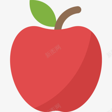 苹果自然31扁平图标图标