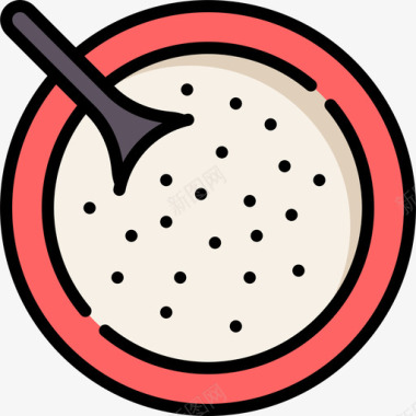 汤穗中餐9线色图标图标