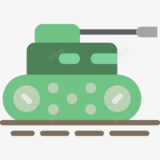 坦克战争3扁平图标svg_新图网 https://ixintu.com 坦克 战争3 扁平