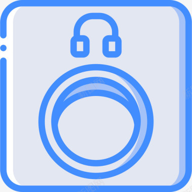 声音端口pc组件4蓝色图标图标