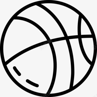 篮球运动71直线型图标图标