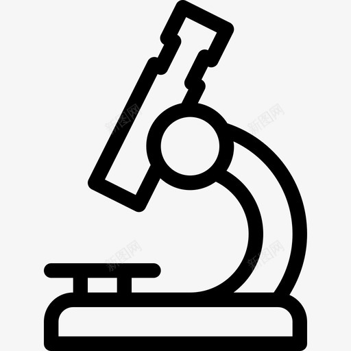 显微镜科学20线性图标svg_新图网 https://ixintu.com 显微镜 科学20 线性