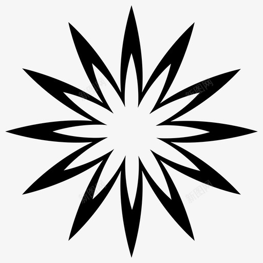星星明亮的装饰性的图标svg_新图网 https://ixintu.com 明亮的 星星 装饰性的 象征性的 闪闪发光的星星固体图标