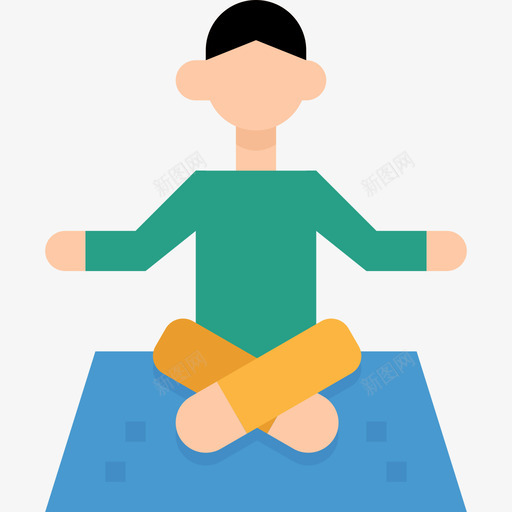 瑜伽健康10平躺图标svg_新图网 https://ixintu.com 健康10 平躺 瑜伽