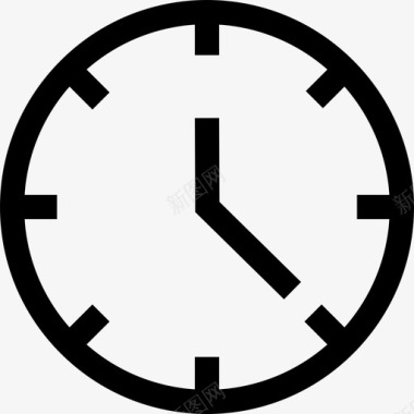 时钟商务198直线型图标图标