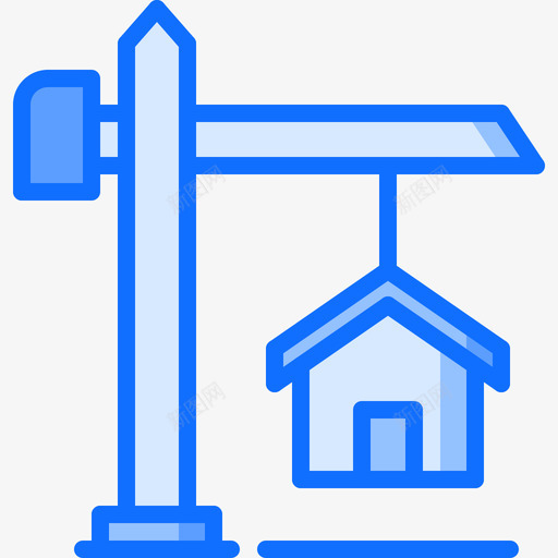 建筑物真实状态7蓝色图标svg_新图网 https://ixintu.com 建筑物 真实状态7 蓝色