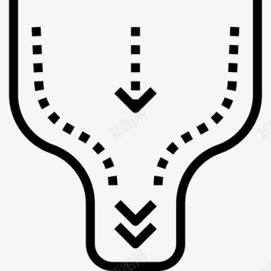 瓶颈制造10线性图标图标
