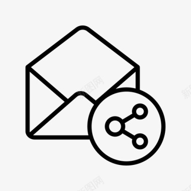 邮件共享信封信件图标图标
