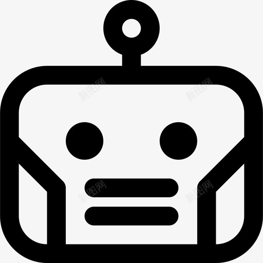 机器人第二代线性图标svg_新图网 https://ixintu.com 机器人 第二代线性