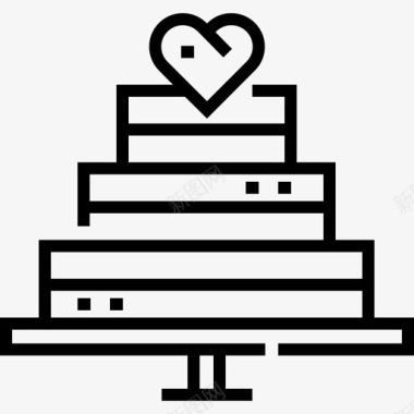 婚礼蛋糕婚礼83直系图标图标