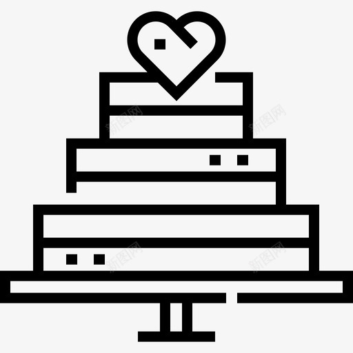 婚礼蛋糕婚礼83直系图标svg_新图网 https://ixintu.com 婚礼83 婚礼蛋糕 直系