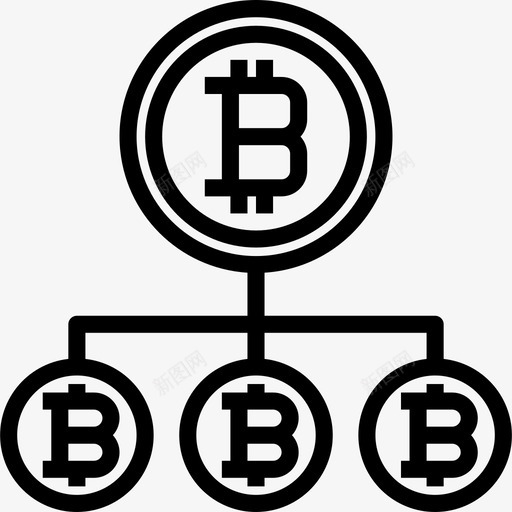 比特币比特币37线性图标svg_新图网 https://ixintu.com 比特币 比特币37 线性