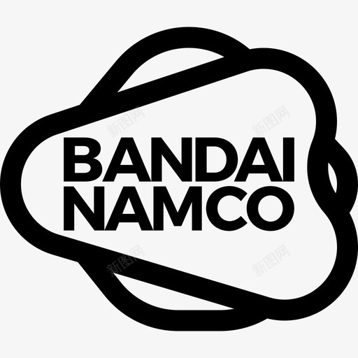 Bandai视频游戏标志5线性图标svg_新图网 https://ixintu.com Bandai 线性 视频游戏标志5