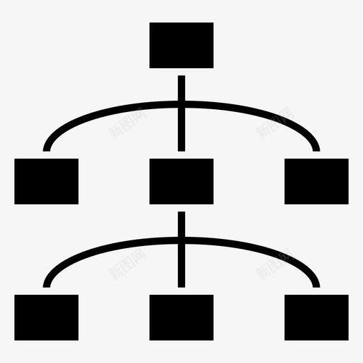 建模层次结构树状结构图标svg_新图网 https://ixintu.com 层次结构 建模 树状结构 网络开发黑暗
