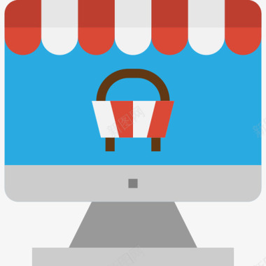 网上购物电子商务52持平图标图标