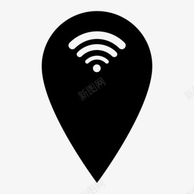 wifi信号连接热点图标图标