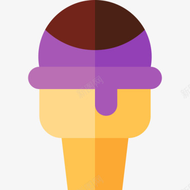 冰淇淋甜点和糖果无糖图标图标