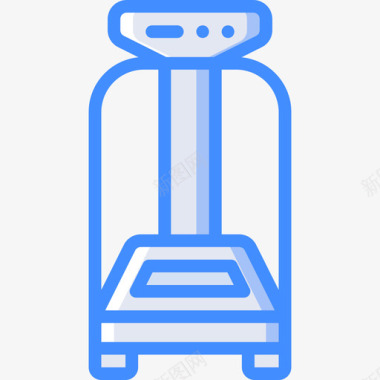 机器健身器材14蓝色图标图标