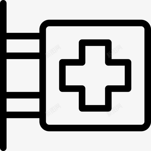 医院标志医学111直线图标svg_新图网 https://ixintu.com 医学111 医院标志 直线