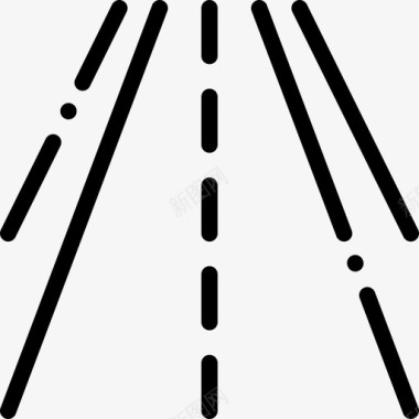 道路导航和地图8线性图标图标