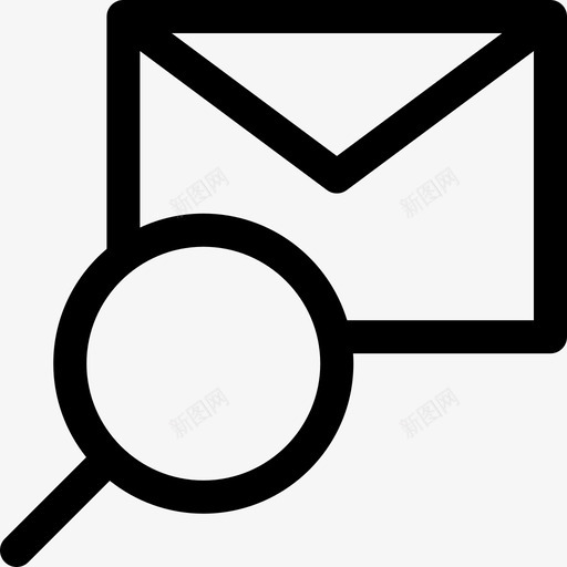 搜索电子邮件16线性图标svg_新图网 https://ixintu.com 搜索 电子邮件16 线性