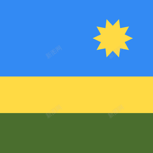 卢旺达方形国家简单旗帜图标svg_新图网 https://ixintu.com 卢旺达 方形国家简单旗帜