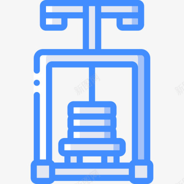 机器健身器材14蓝色图标图标