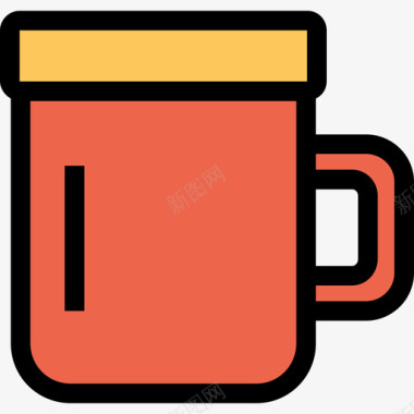 杯野营63线颜色橙色图标图标