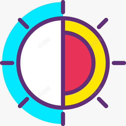 太阳科学37魔法图标svg_新图网 https://ixintu.com 太阳 科学37 魔法