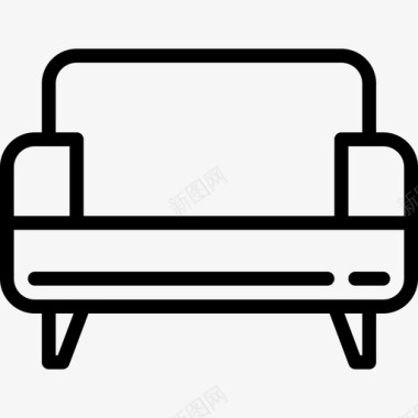 沙发家具和家用13线性图标图标