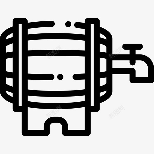 水龙头啤酒9直线型图标svg_新图网 https://ixintu.com 啤酒9 水龙头 直线型