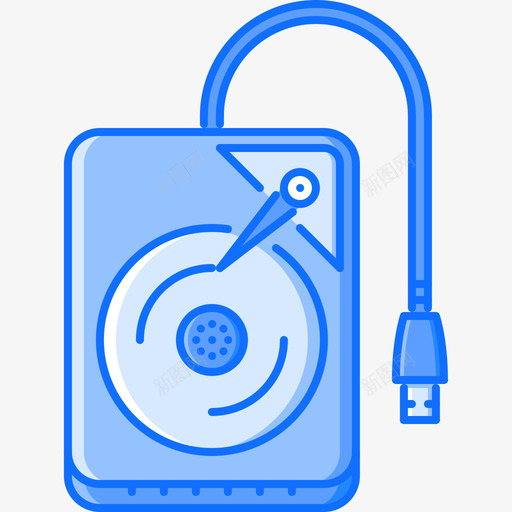 硬盘电脑8蓝色图标svg_新图网 https://ixintu.com 电脑8 硬盘 蓝色