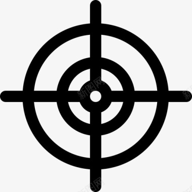 射击目标犯罪调查10直线图标图标