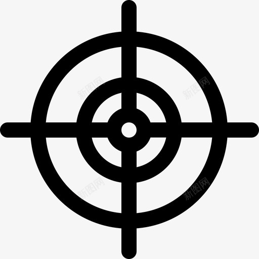 射击目标犯罪调查10直线图标svg_新图网 https://ixintu.com 射击目标 犯罪调查10 直线