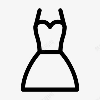 礼服新娘长袍图标图标