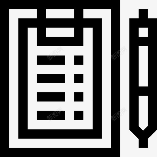 剪贴板技术支持4线性图标svg_新图网 https://ixintu.com 剪贴板 技术支持4 线性