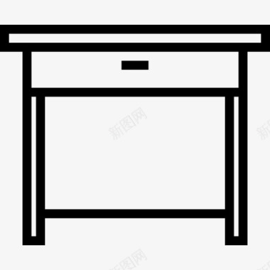 桌子家用家具6直线型图标图标