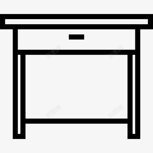 桌子家用家具6直线型图标svg_新图网 https://ixintu.com 家用家具6 桌子 直线型
