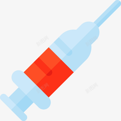 注射器化学16扁平图标svg_新图网 https://ixintu.com 化学16 扁平 注射器