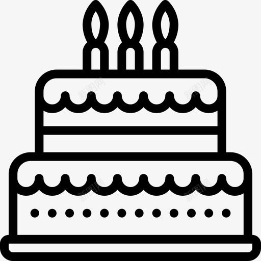 生日蛋糕食品和饮料20直系图标svg_新图网 https://ixintu.com 生日蛋糕 直系 食品和饮料20