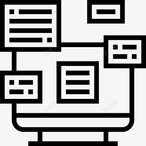 笔记本电脑社交媒体技术2线性图标svg_新图网 https://ixintu.com 社交媒体技术2 笔记本电脑 线性