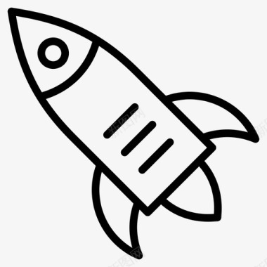 火箭助推宇宙飞船图标图标