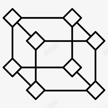 立方体形状正方形图标图标