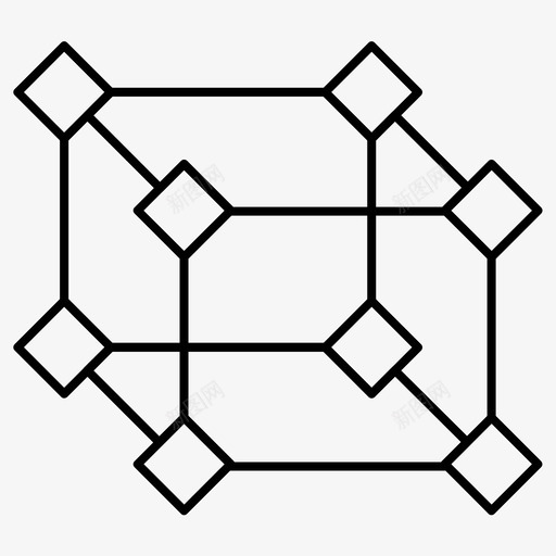 立方体形状正方形图标svg_新图网 https://ixintu.com 形状 正方形 立方体