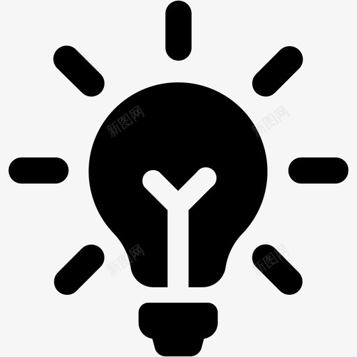 概念灯泡商业理念图标svg_新图网 https://ixintu.com 商业理念 商业营销第三卷 概念 灯泡 营销概念