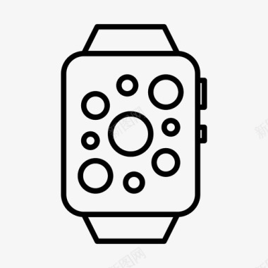 苹果手表闹钟时钟图标图标