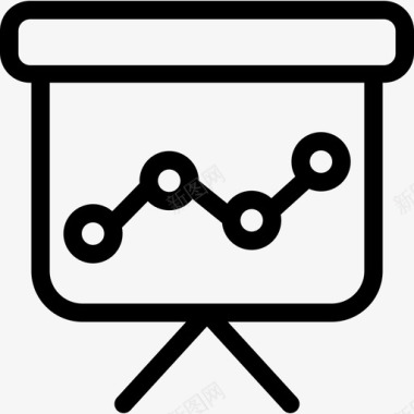 统计大数据7线性图标图标