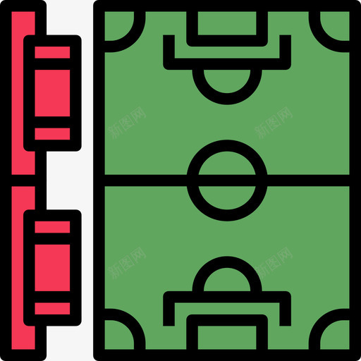 足球场足球元素线条色彩图标svg_新图网 https://ixintu.com 线条色彩 足球元素 足球场