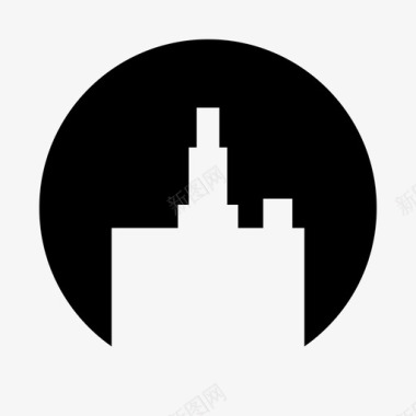 塔建筑城市图标图标